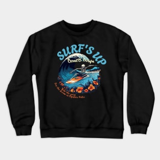 Pipeline Hawaii skull surf 8201 Crewneck Sweatshirt